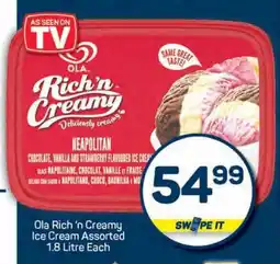 Pick n Pay Ola Rich 'n Creamy Ice Cream Assorted offer