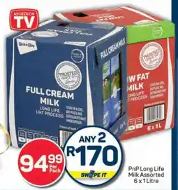 Pick n Pay PnP Long Life Milk Assorted offer