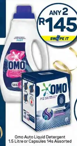 Pick n Pay Omo Auto Liquid Detergent or Capsules Assorted offer