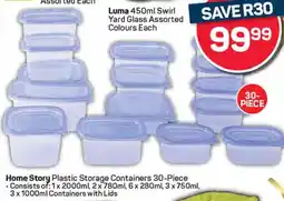 Pick n Pay Home Story Plastic Storage Containers offer