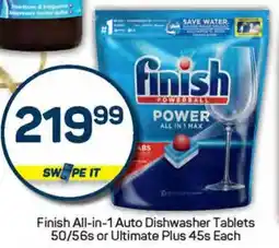 Pick n Pay Finish All-in-1 Auto Dishwasher Tablets or Ultimate Plus offer