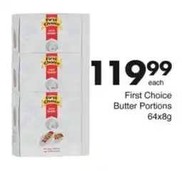 Save Hyper First Choice Butter Portions offer