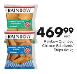Save Hyper Rainbow Crumbed Chicken Schnitzels/ Strips offer