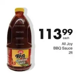 Save Hyper All Joy BBQ Sauce offer