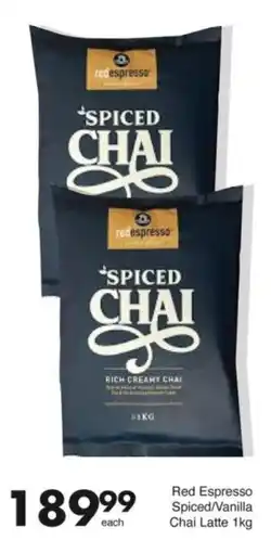 Save Hyper Red Espresso Spiced/ Vanilla Chai Latte offer