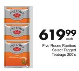 Save Hyper Five Roses Rooibos Select Tagged Teabags offer