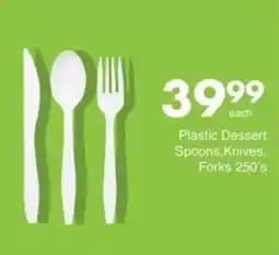 Save Hyper Plastic Dessert Spoons, Knives, Forks offer