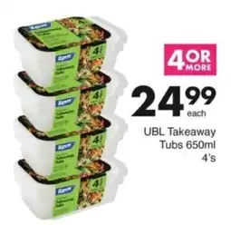 Save Hyper UBL Takeaway Tubs offer