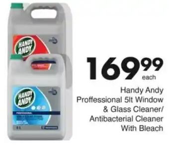 Save Hyper Handy Andy Proffessional Window & Glass Cleaner/ Antibacterial Cleaner With Bleach offer