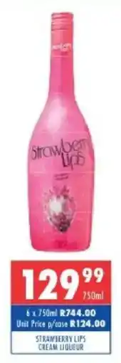 Ultra Liquors Strawberry lips cream liqueur offer
