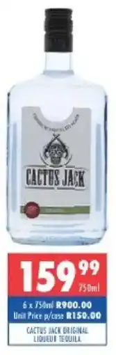 Ultra Liquors Cactus jack original liqueur tequila offer