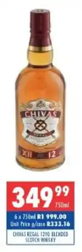 Ultra Liquors Chivas regal 12yo blended scotch whisky offer