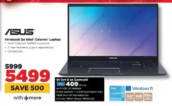 ASUS Vivobook Go Intel Celeron Laptop