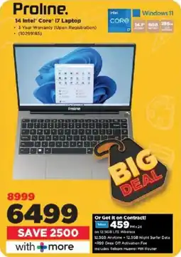 HiFi Corp Proline 14 Intel Core i7 Laptop offer