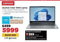 HiFi Corp Lenovo IdeaPad 3 Intel N100 Laptop offer