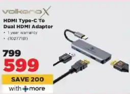 HiFi Corp Volkano X HDMI Type-C To Dual HDMI Adaptor offer