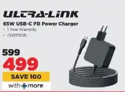 HiFi Corp Ultra-link 65W USB-C PD Power Charger offer