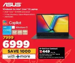 HiFi Corp ASUS Vivobook Go Intel Core i3 Laptop offer