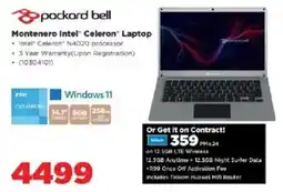 HiFi Corp Packard Bell Montenero Intel Celeron Laptop offer