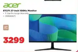 HiFi Corp Acer ET271 27-inch 100Hz Monitor offer
