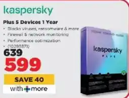 HiFi Corp Kaspersky Plus 5 Devices 1 Year offer