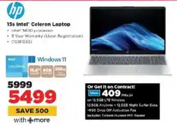 HiFi Corp HP 15s Intel Celeron Laptop offer