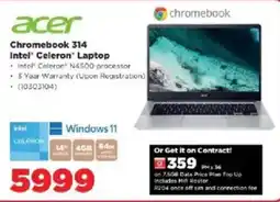 HiFi Corp Acer Chromebook 314 Intel Celeron Laptop offer
