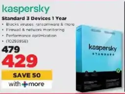 HiFi Corp Kaspersky Standard 3 Devices 1 Year offer