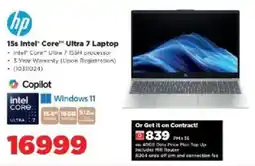 HiFi Corp HP 15s Intel Core Ultra 7 Laptop offer