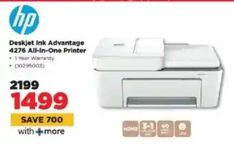 HiFi Corp HP Deskjet Ink Advantage 4276 All-in-One Printer offer