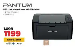 HiFi Corp Pantum P2512W Mono Laser Wi-Fi Printer offer