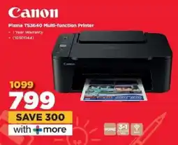 HiFi Corp Canon Pixma TS3640 Multi-function Printer offer
