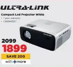 HiFi Corp Ultra-link Compact Led Projector White offer