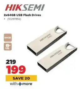 HiFi Corp Hiksemi 2x64GB USB Flash Drives offer