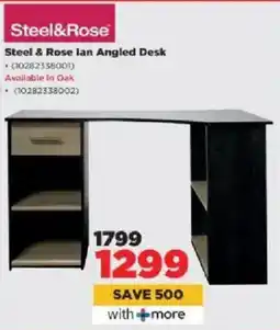 HiFi Corp Steel & Rose Ian Angled Desk offer