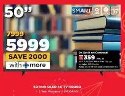 HiFi Corp Hisense 50-inch QLED 4K TV-50060 offer