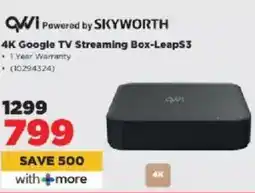 HiFi Corp QVWI 4K Google TV Streaming Box-Leaps3 offer