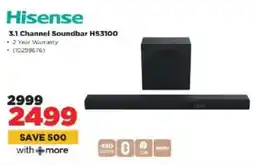 HiFi Corp Hisense 3.1 Channel Soundbar HS3100 offer