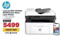 HiFi Corp HP LaserJet MFP 137FNW offer