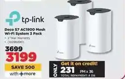 HiFi Corp tp-link Deco S7 AC1900 Mesh Wi-Fi System 3 Pack offer