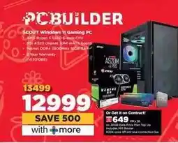 HiFi Corp SCOUT Windows 11 Gaming PC offer