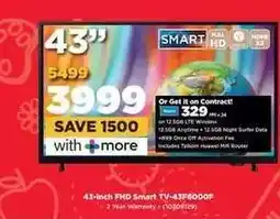 HiFi Corp 43-Inch FHD Smart TV-43F6000F offer