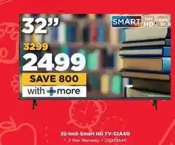 HiFi Corp 32-inch Smart HD TV-32A40 offer