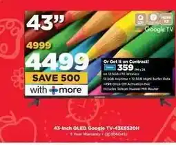 HiFi Corp 43-inch QLED Google TV-43ES520H offer