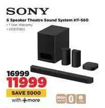 HiFi Corp Sony 6 Speaker Theatre Sound System HT-S60 offer