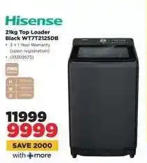 HiFi Corp Hisense 21Kg Top Loader Black WT7T2125DB offer
