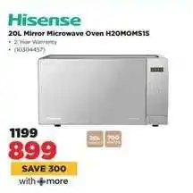 HiFi Corp Hisense 20L Mirror Microwave Oven H20MOMS15 offer