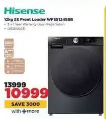 HiFi Corp Hisense 12kg 5S Front Loader WFSS1245BB offer