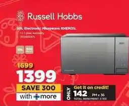 HiFi Corp Russell Hobbs 30L Electronic Microwave RHEM31L offer