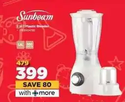HiFi Corp Sunbeam 2 in 1 Plastic Blender offer